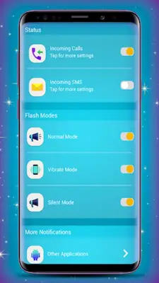 Flash on Call & SMS Super LED android App screenshot 0